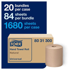 TORK Tork 8031300 Universal Paper Hand Towel Roll 800 ft H80 System