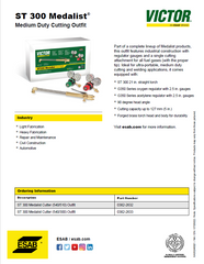 VICTOR Victor 0384-2632 St 300 Medalist Cutter (540/510) Outfit