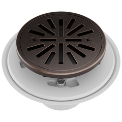 BRIZO Brizo BT061414-RB Shower Drain Tile-In Round 4 Inch PVC/Brass