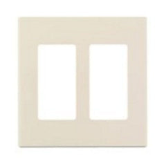 LEVITON Leviton 80309-ST Decora Plus Screwless Standard Size Wall Plate 2 Gangs