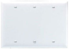 LEGRAND Pass & Seymour SP33LA 3Gang Wall Plate, Blank, Standard - Light Almond