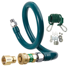 KROWNE Krowne M7560K2 3/4 inches x 60 inches Gas Connector with Quick Disconnect & Restraining Cable Kit