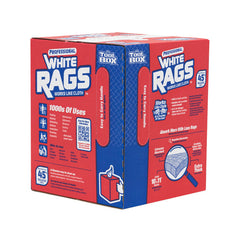 Sellars Sellars 58202 TOOLBOX White Rags - Box, 200 Sheets