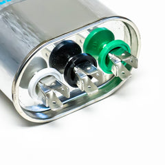 SUPCO Supco LCD55+5X440 Capacitor Oval Dual Run 55 + 5 uf 370/440 Volts for HVAC Motors Compressors Linebacker