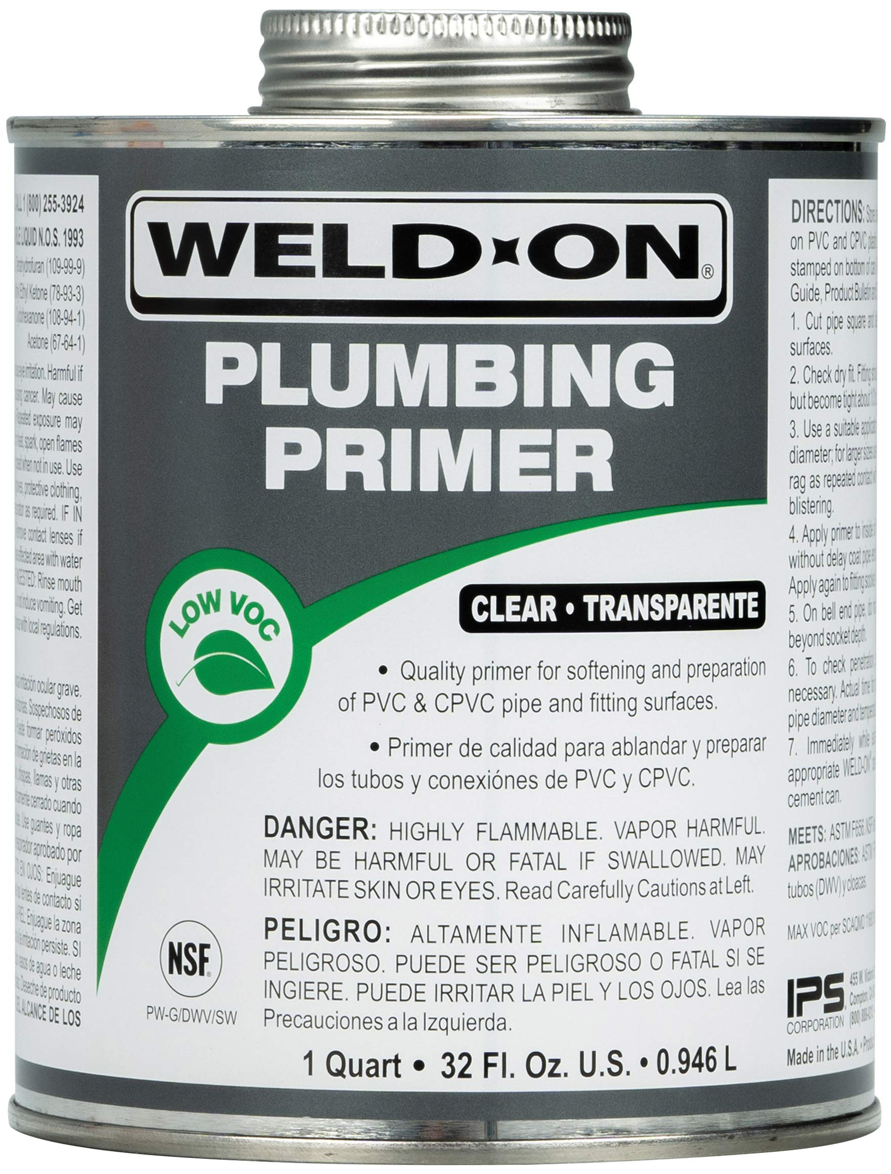 WELD-ON Weld-On 14030 Plumbing PVC/CPVC Primer 1 Quart