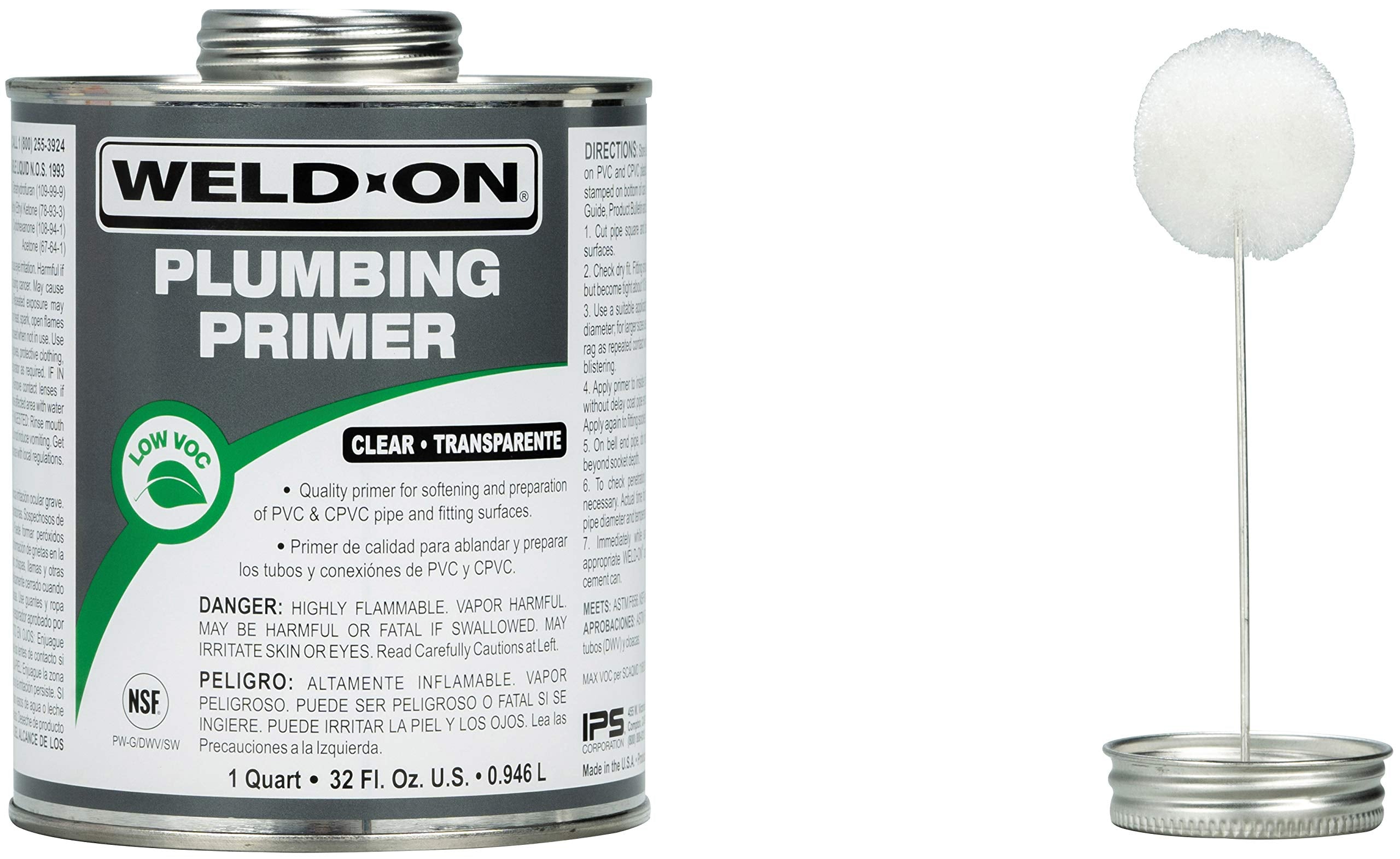 WELD-ON Weld-On 14030 Plumbing PVC/CPVC Primer 1 Quart