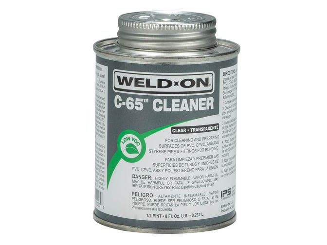 WELD-ON Weld-On 107650041 1/2 Pint IPS Pipe Cleaner with Applicator Cap