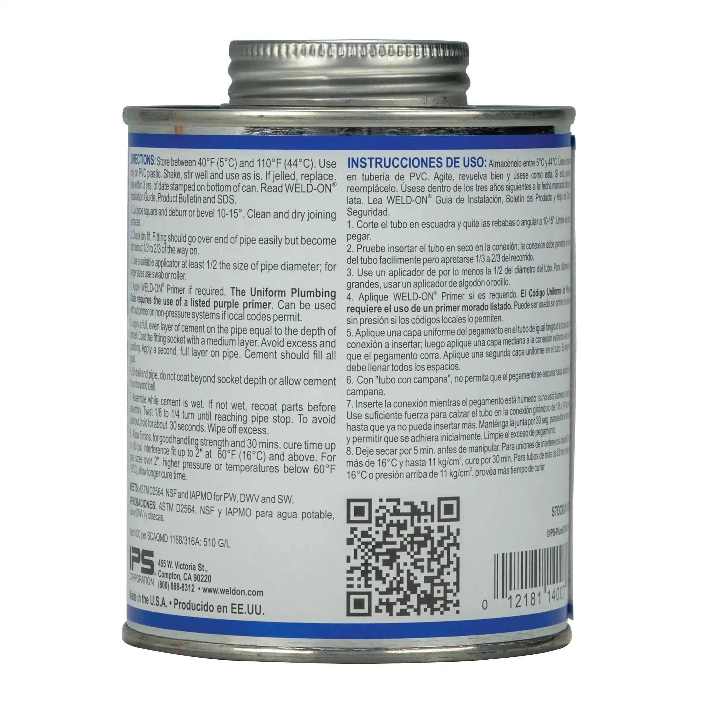 WELD-ON Weld-On 14007 Solvent Cement 1 Pint