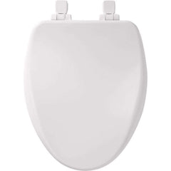 BEMIS Bemis 164SLOW-000 Alesio Elongated Enameled Wood Slow-Close Adjustable Toilet Seat