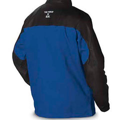 MILLER ELECTRIC Miller Electric 231083 X-Large Black And Blue Indura/Leather Flame Resistant Jacket With Snap Button Closure