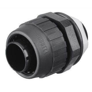 HUBBELL Hubbell Wiring Device-Kellems P075NBKA 3/4 Inch Black Straight Male Non-Metallic Liquidtight Connector