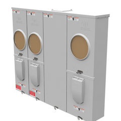 Milbank U6123-X-BL 4 Terminal Ringless 3-Position Meter Socket