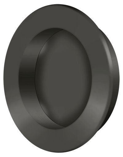 DELTANA Deltana FP238U10B Round Flush Pull Oil Rubbed Bronze
