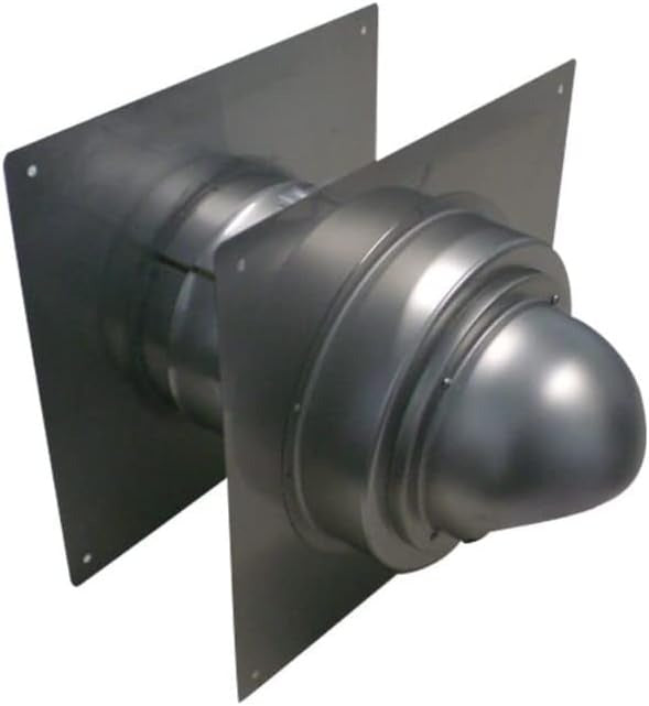 NORITZ Noritz WT4-H-8-1 Adjustable Wall Thimble With Built-In Hood Termination (7.8 inches-14.0 inches) for 4 inches Stainless Steel