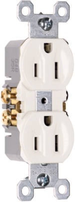 LEGRAND Pass Seymour 3232WTU 15A 125V Duplex Outlet White