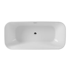 DAKOTA Dakota Plumbing Products DST-FSRCC00W-67 Freestanding Bathtub