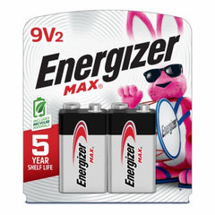 ENERGIZER Eveready Battery Co 522BP-2 9V Alkaline Battery 2 Pack