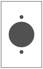 MULBERRY METAL PRODUCTS Mulberry Metal Products 83229 1-Gang 30A TL Receptacle Wallplate (Standard 2.75 x 4.50 in)