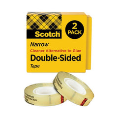 3M 3M MMM6652P1236 Permanent Double-Sided Tape 1/2 in x 36 yd (2 Pack) 665-2P12-36