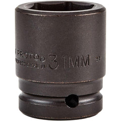 PROTO Proto J07531M Impact Socket 3/4 in Drive 31mm 6-pt