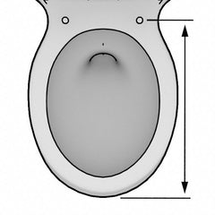 CENTOCO Centoco 820STSSFE-001 Commercial Heavy Duty Toilet Seat (Elongated)