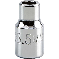 PROTO Proto J47055M 5mm 6-point 1/4 Drive Hand Socket