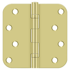 DELTANA Deltana S44R5BB3 Radius Corner Door Hinge Ball Bearing Bright Brass