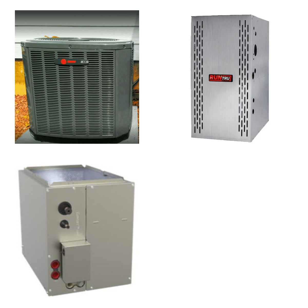 TRANE TRANE 36000 BTU R-454B 15.2 SEER2 Central Heat Pump + Furnace + Coil