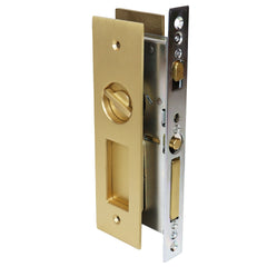 EMTEK Emtek 2155US4138 Pocket Door Mortise Lock Satin Brass