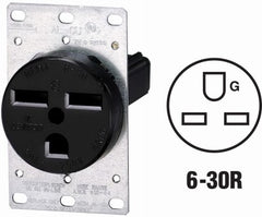 LEVITON Leviton Mfg Co R10-05372-S00 Flush Outlet 30A 250V Nema 6-30R