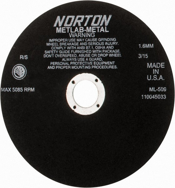 NORTON Norton 66253117829 Cutoff Wheel 9in Aluminum Oxide