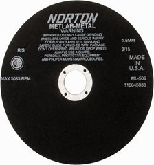 NORTON Norton 66253117829 Cutoff Wheel 9in Aluminum Oxide