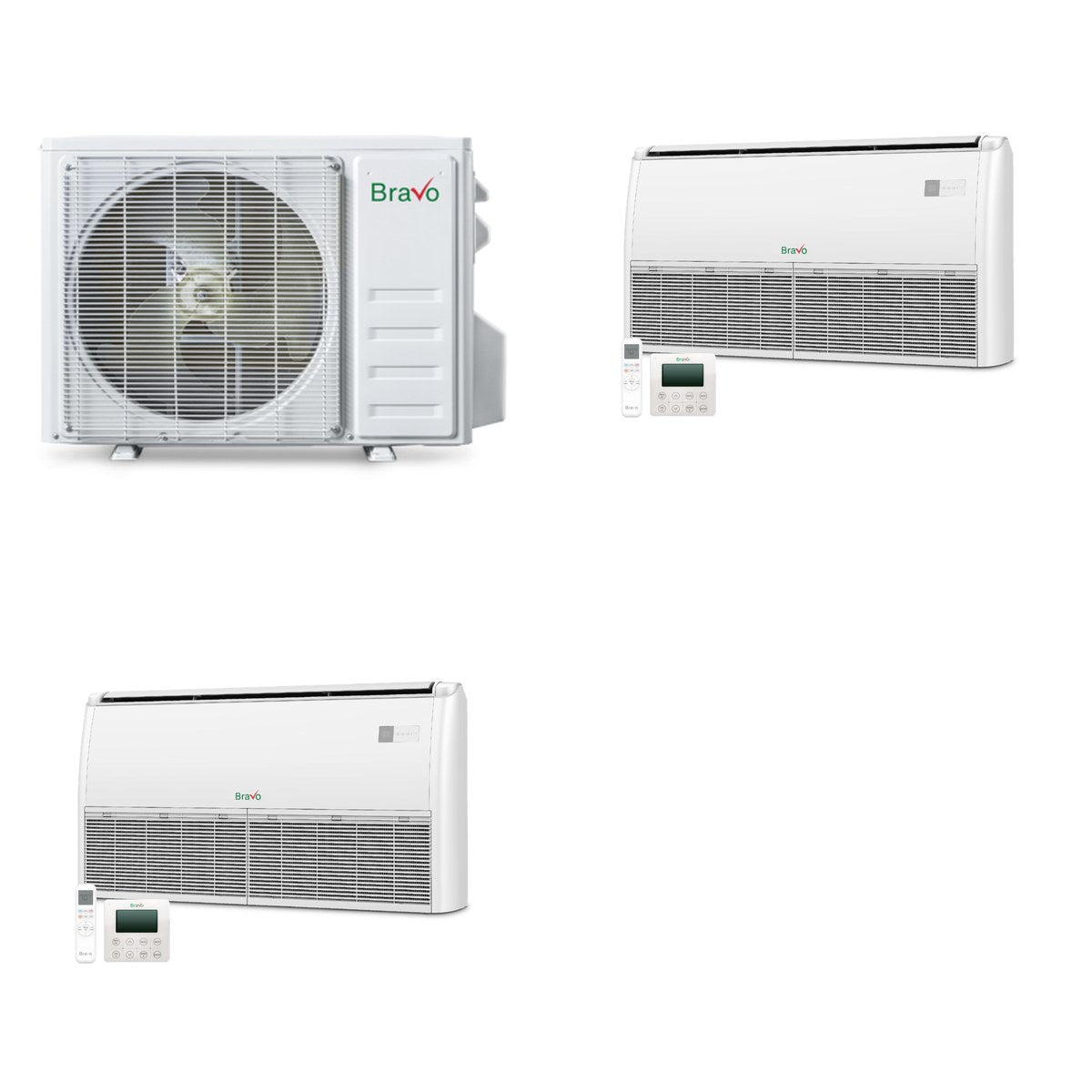 BRAVO ROMA BRAVO ROMA 30000 BTU R-32 23 SEER2 4-Zone Floor/Ceiling Mini Split