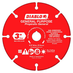 DIABLO Diablo DCW030CAR101F Cutoff Wheel 3 in Carbide Grit