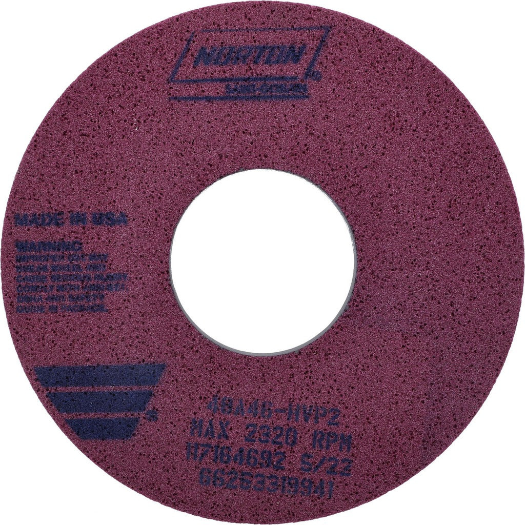 NORTON Norton 66253319941 Surface Grinding Wheel 46 Grit 14in