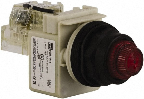SCHNEIDER ELECTRIC Schneider Electric 9001SKT1R31 Press-to-test Indicating Light