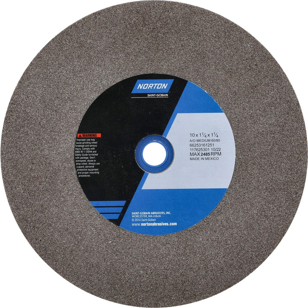 NORTON Norton 66253161251 Bench Pedestal Grinding Wheel 10 in