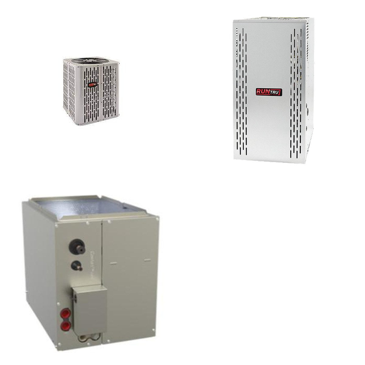 TRANE TRANE 48000 BTU R-454B 15 SEER2 Central Furnace + Coil Dual Fuel System