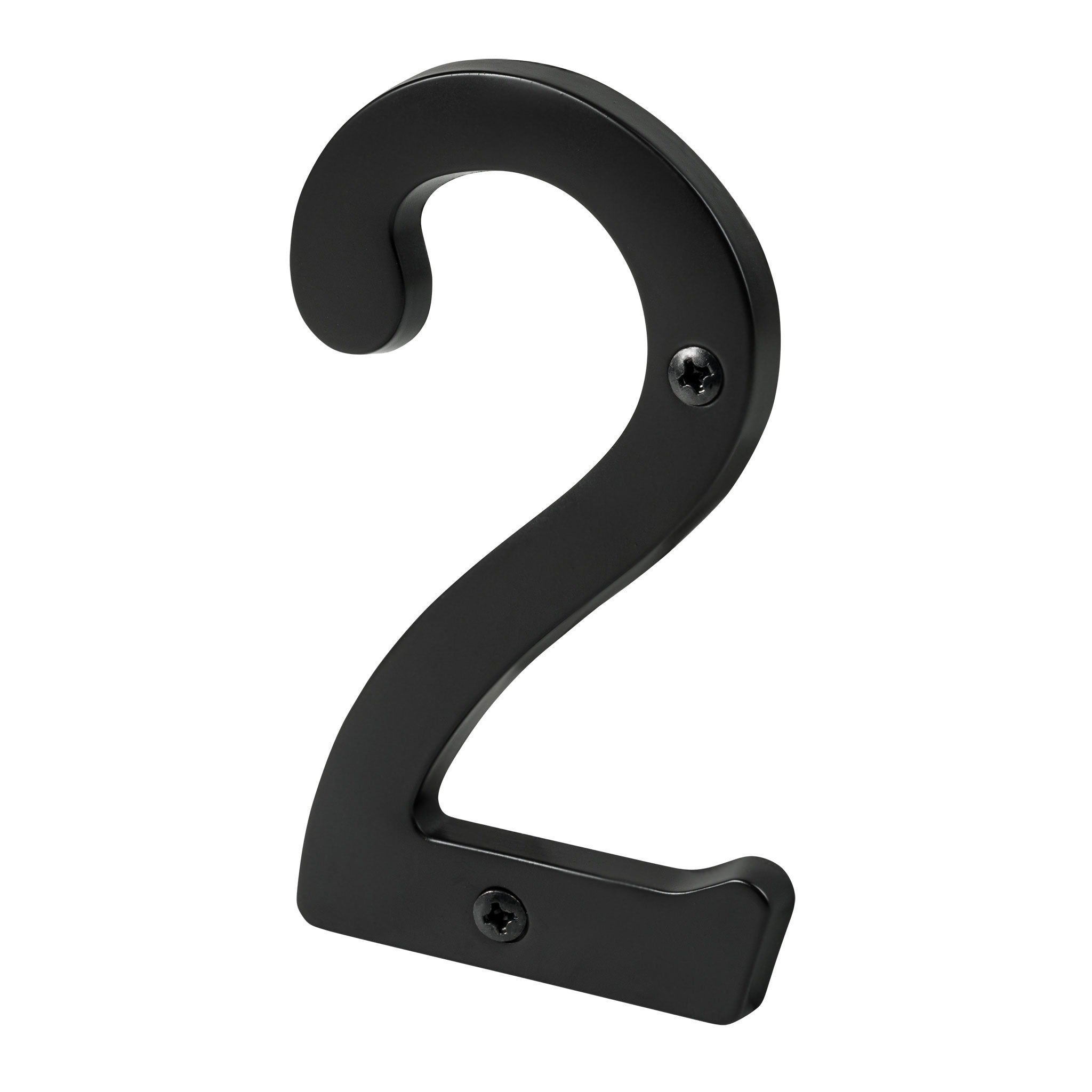 PAMEX Pamex DD074S2BL House Number 2 4 Inches Matte Black