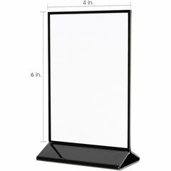 DEFLECTO Deflecto DEF4428 Double-Sided Sign Holder with Base 4 inches x 6 inches (1 Each)