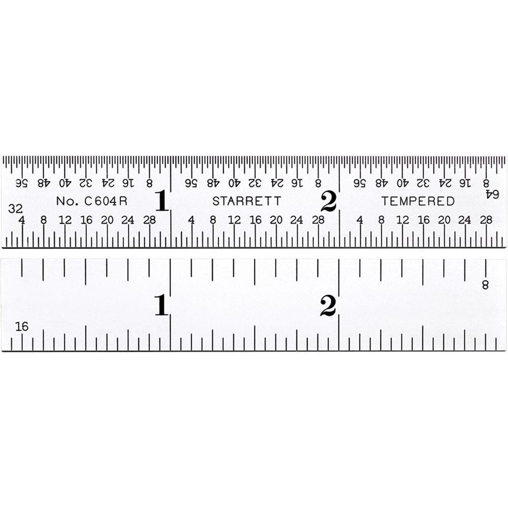 STARRETT Starrett 56466 Steel Rule 3 Inch 4R Rigid