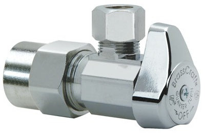 BRASSCRAFT Brass Craft G2PR19X Cd Angle Cpvc Stop Valve 1/2x3/8