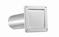 LAMBRO INDUSTRIES Lambro Industries 1422WTP Single Flap Louver Vent 4 in