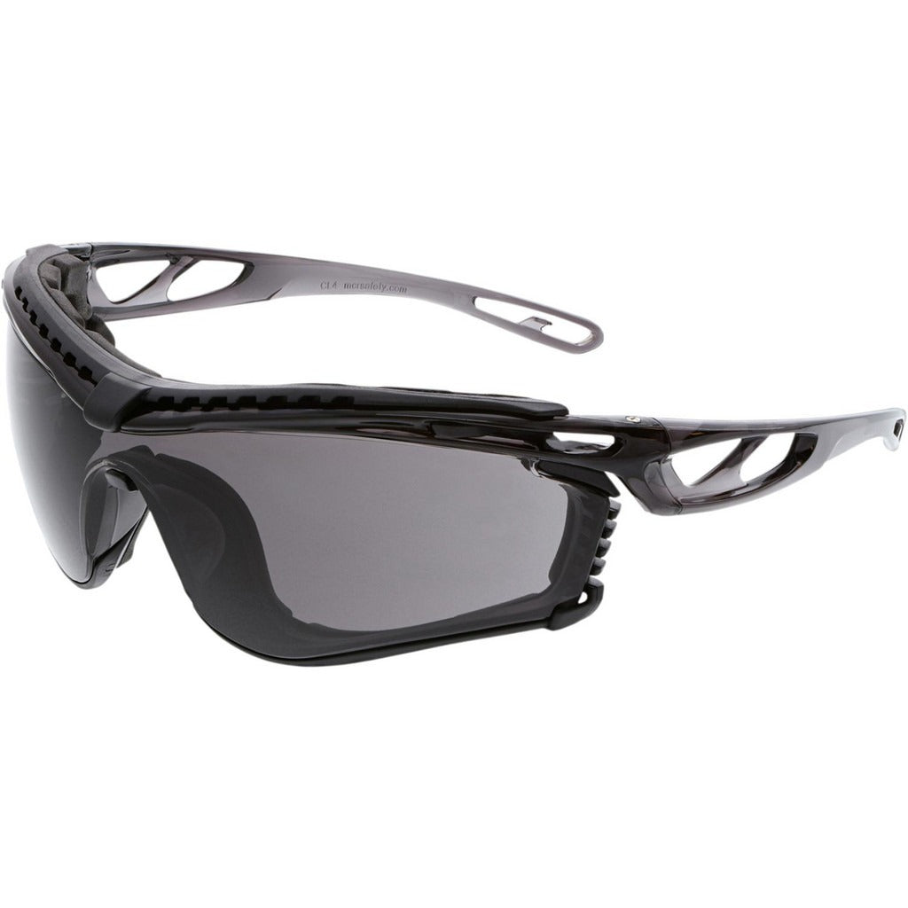 MCR SAFETY Mcr Safety CL512PF Safety Glasses Anti-fog Gray Foam Lined