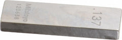 MITUTOYO Mitutoyo 611177-531 Steel Gage Block 0.137 in Grade 0