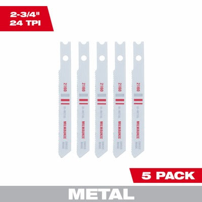 MILWAUKEE Milwaukee 48-42-2160 Bi-metal Jig Saw Blade 24 Tpi 5 Pack