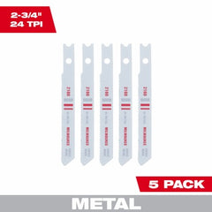 MILWAUKEE Milwaukee 48-42-2160 Bi-metal Jig Saw Blade 24 Tpi 5 Pack