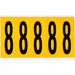 BRADY Brady 1560-8 Number Label 5/Pack (5 in x 1 3/4 in)