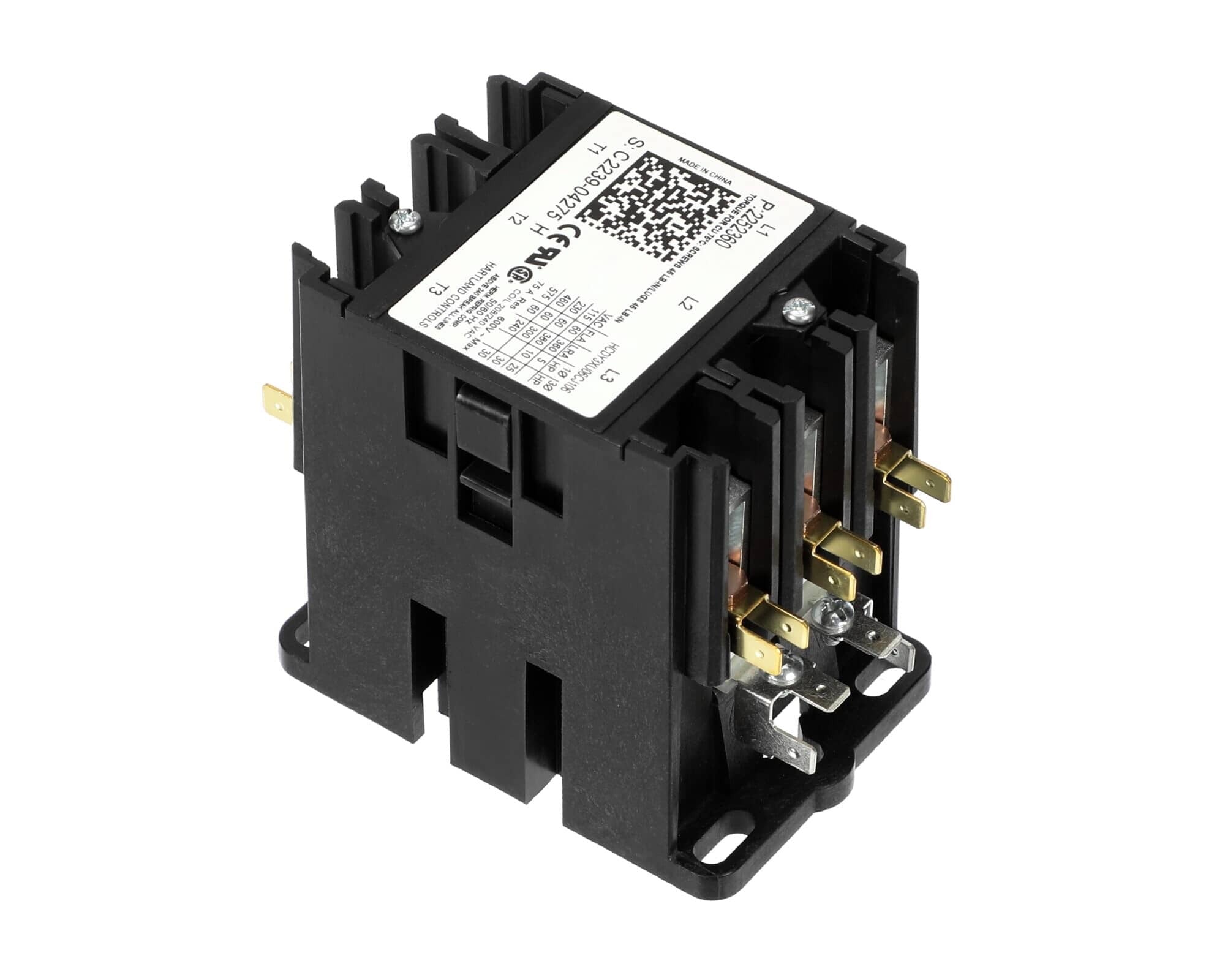 HEATCRAFT Heatcraft 2252360 Contactor Open 60 Amp 3 Pole 208-240V HEA2252360