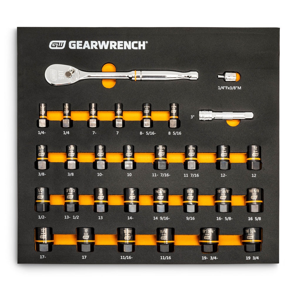 GEARWRENCH Gearwrench 86525 31 Pc Mechanic Tool Set Inch Metric